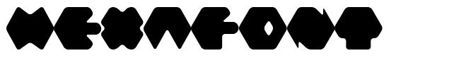 Hexafont шрифт
