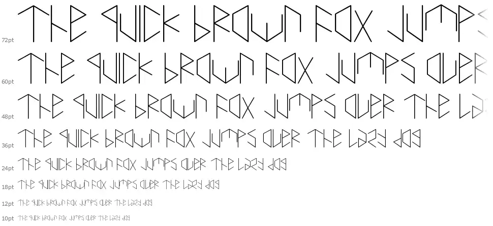 Hexametricfont waterfall