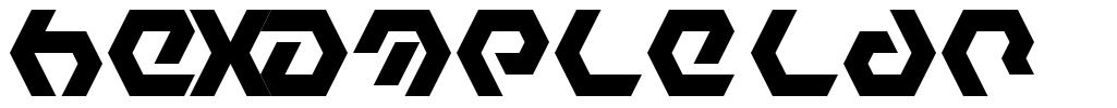 Hexample LDR шрифт