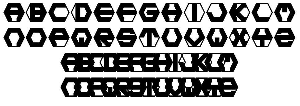 Hexotic LDR písmo Exempláře