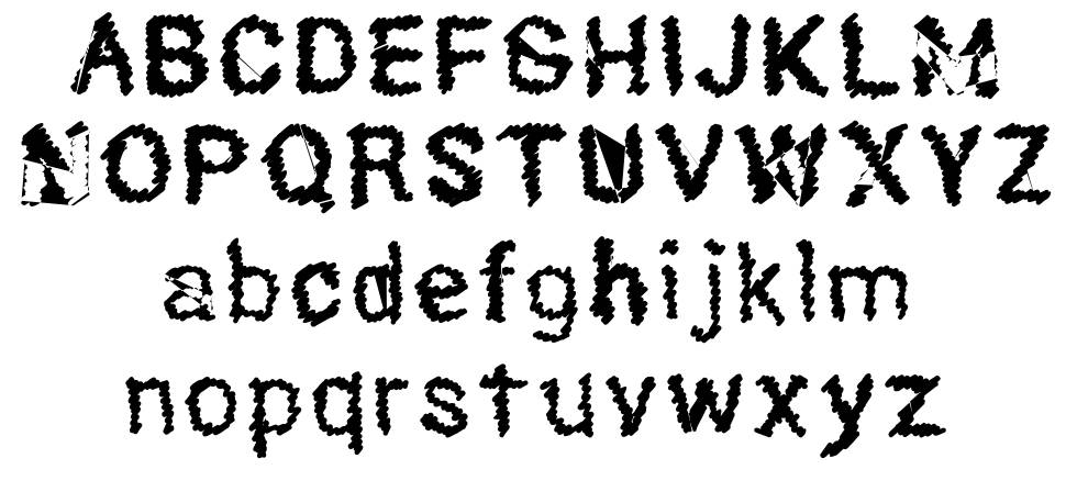 Hexoto písmo Exempláře