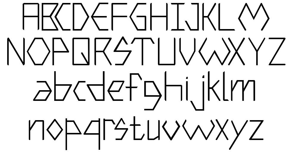 Hexter Modular font Örnekler