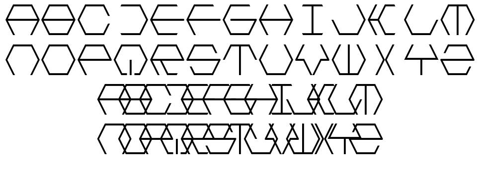 Hextremum LDR písmo Exempláře