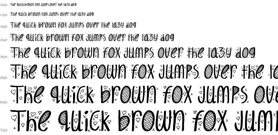 Hey Cutie font Waterfall