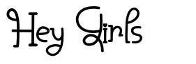 Hey Girls font