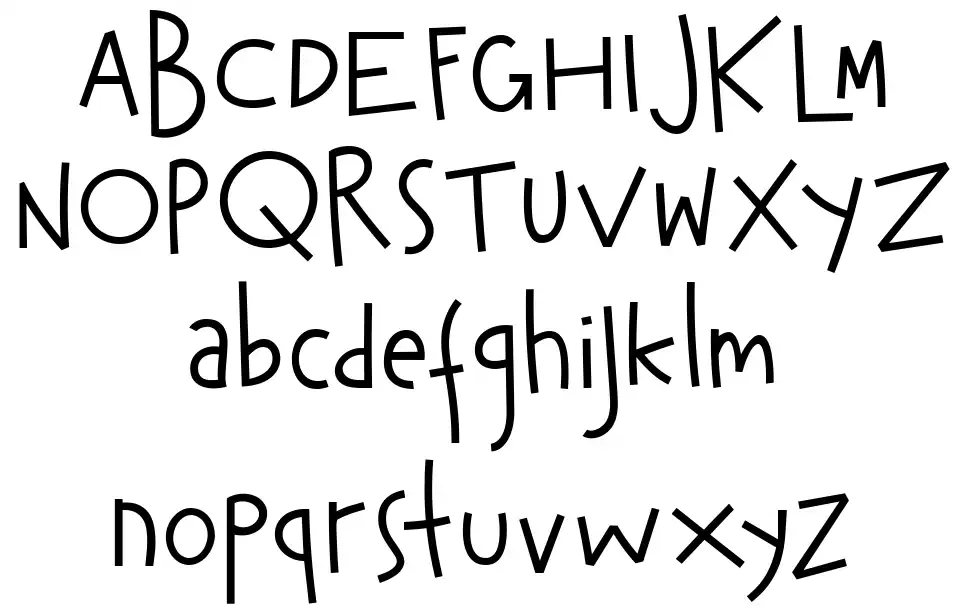 Hey Kiddo font specimens