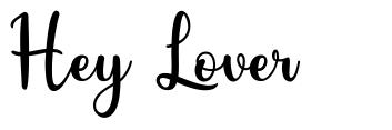 Hey Lover font
