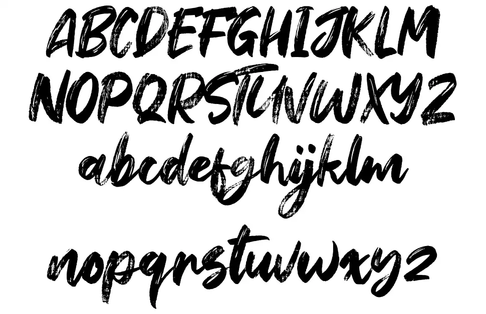 Hey October font specimens