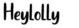 Heylolly font