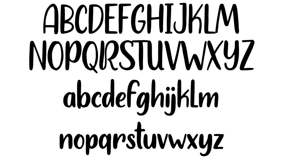 Heylolly font specimens