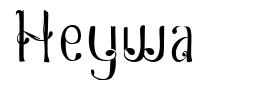 Heywa font