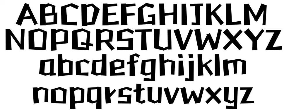 HF Growing font specimens