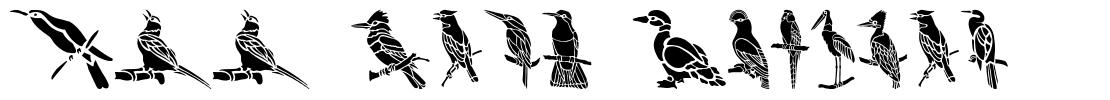 HFF Bird Stencil шрифт