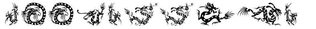 HFF Chinese Dragon font