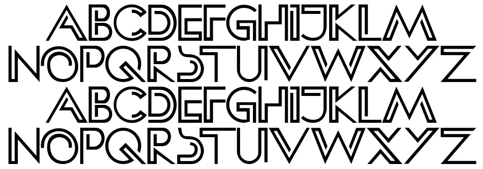 HFF Clip Hangerfont specimens