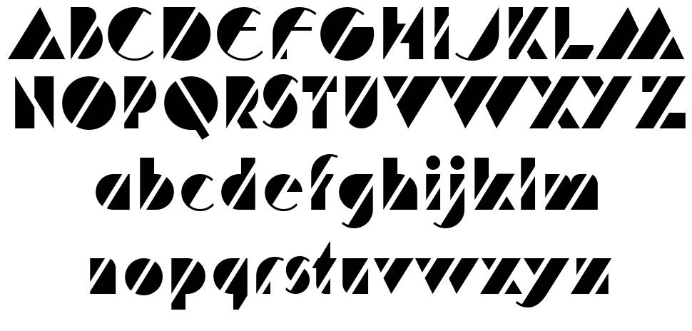 HFF Code Deco font specimens