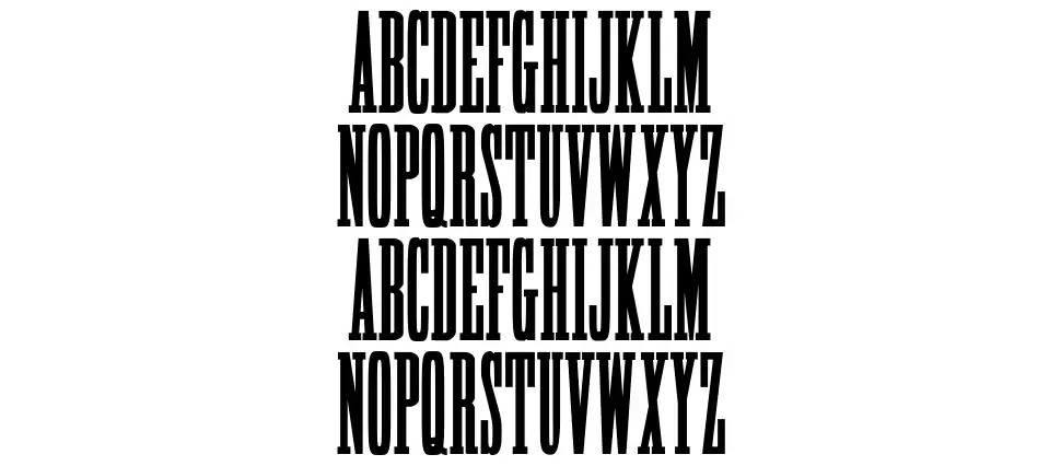HFF High Tensionfont specimens