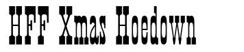 HFF Xmas Hoedown font