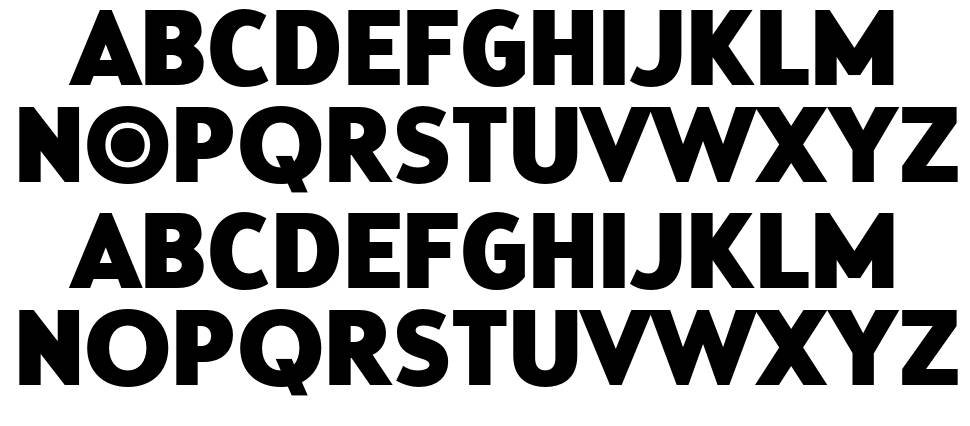 Hibo font specimens
