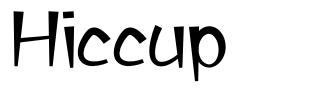 Hiccup font