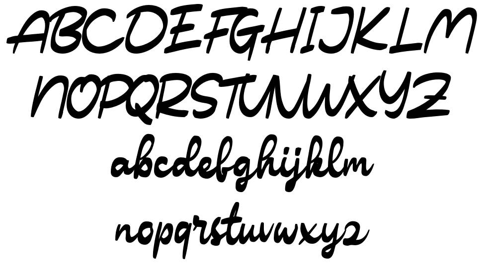 Hicksar font specimens