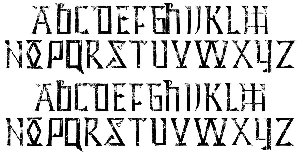 Hidden Archives font specimens