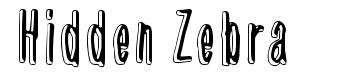 Hidden Zebra font