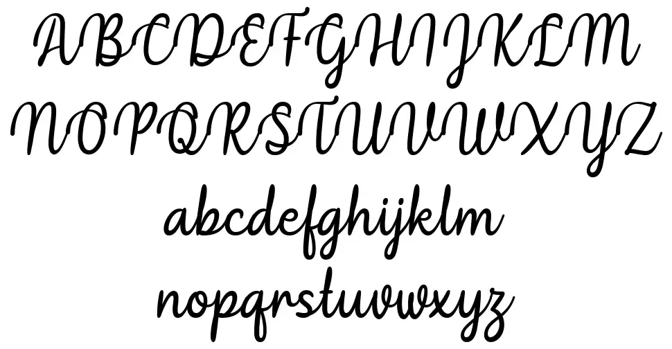 Hidea font specimens