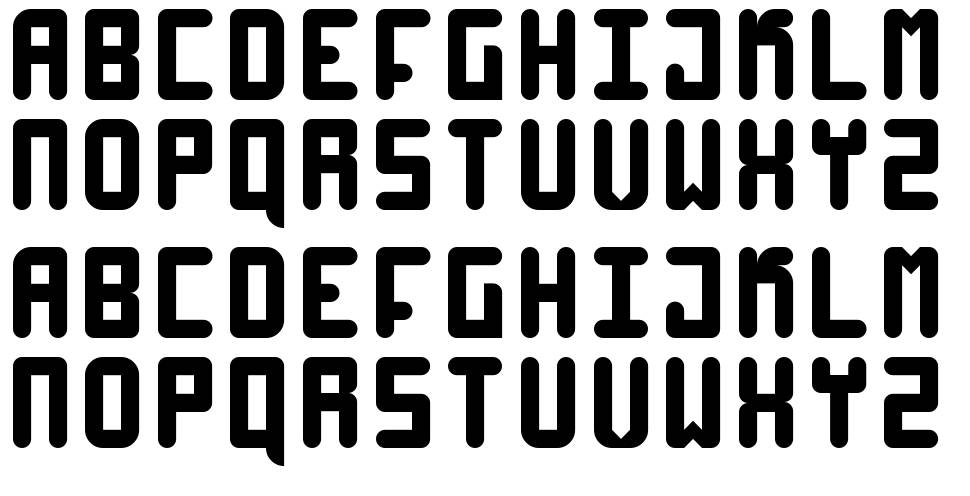 High 4 font specimens