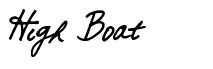 High Boat font