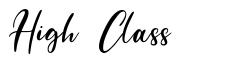 High Class font