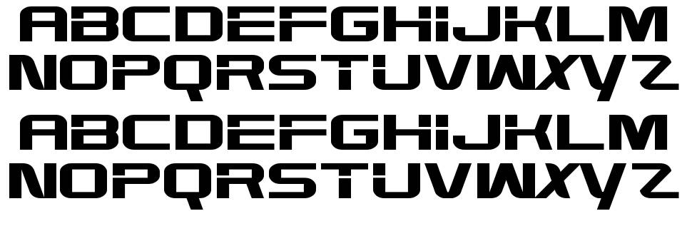 High Def font specimens