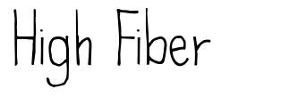High Fiber шрифт