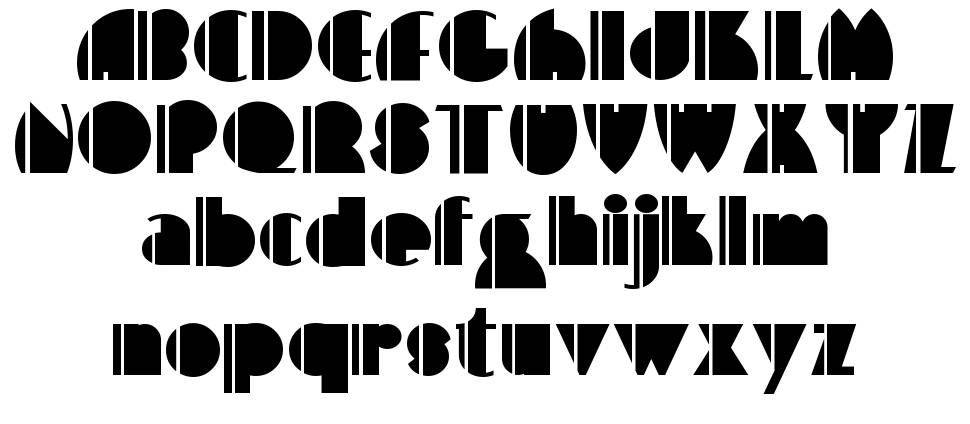 High Five font specimens