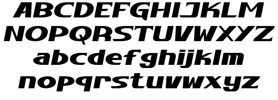 High Gear font Örnekler