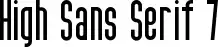 High Sans Serif 7