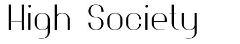 High Society font