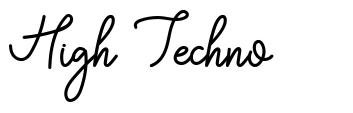 High Techno font