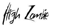 High Zombie font