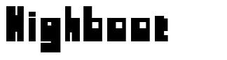 Highboot шрифт