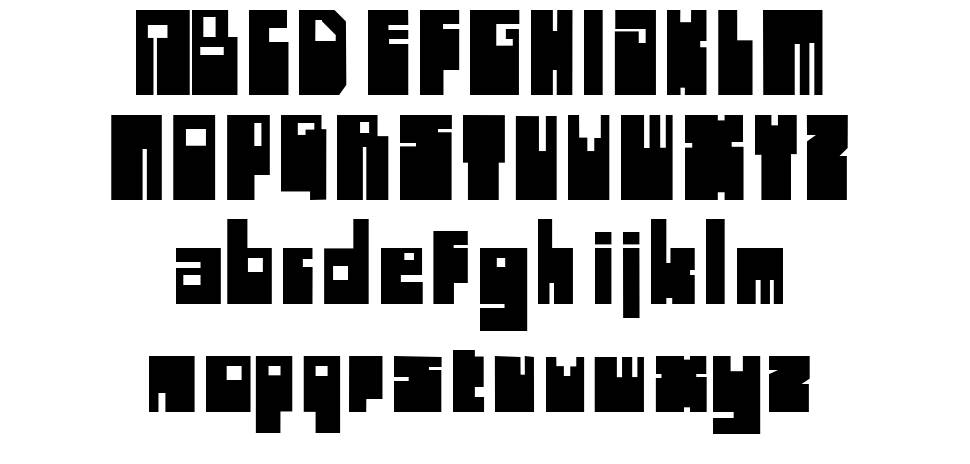 Highboot font specimens