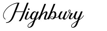 Highbury шрифт