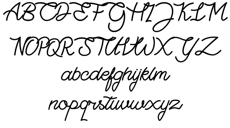 Highday Script font specimens