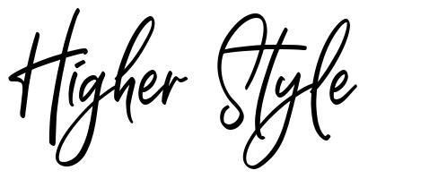 Higher Style font