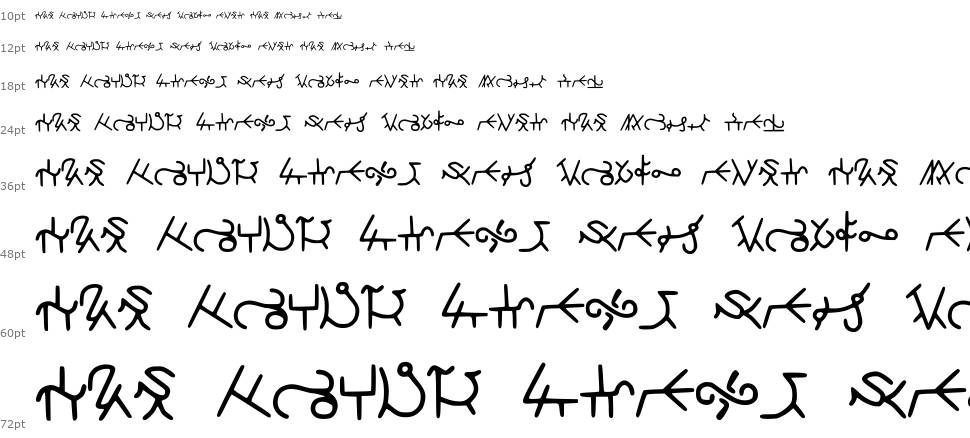 Highschool Runes písmo Vodopád