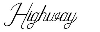Highway font