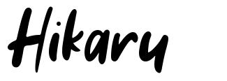 Hikaru шрифт