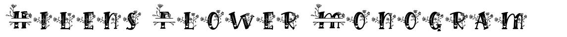 Hilens Flower Monogram 字形