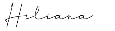 Hiliana шрифт