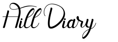 Hill Diary шрифт